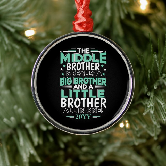 Ornamento De Metal Irmão Médio Novo Grande Irmão (Árvore)
