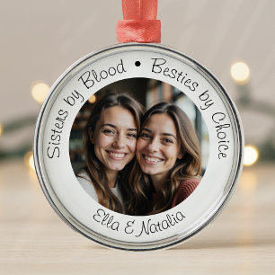Ornamento De Metal Irmãs por Besties Sanguíneas por Escolha Oferta de