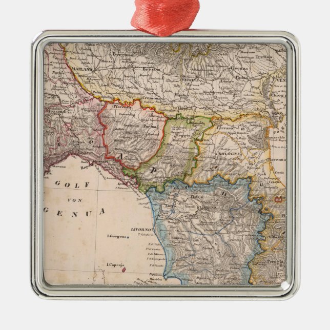 Ornamento De Metal Italia 15 (Frente)