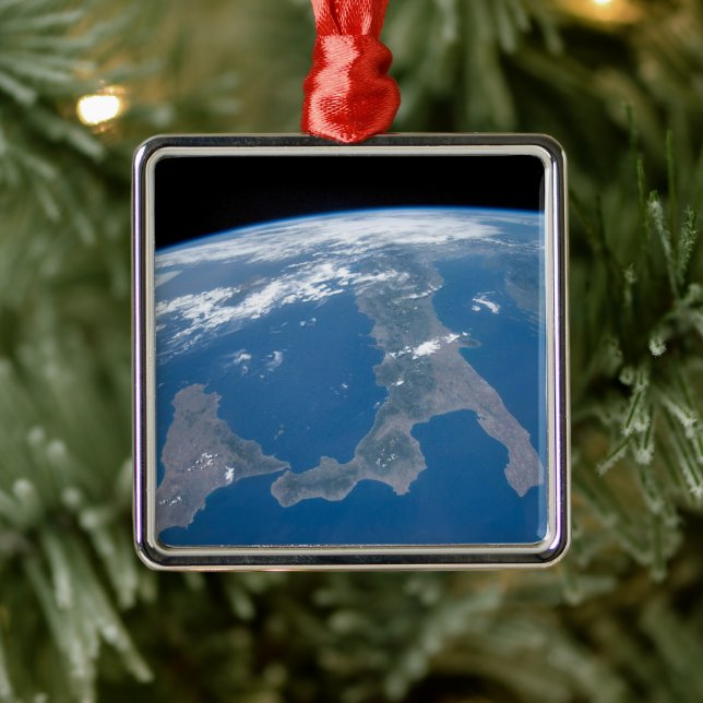 Ornamento De Metal Itália E Sua Ilha Sicília. (Árvore)