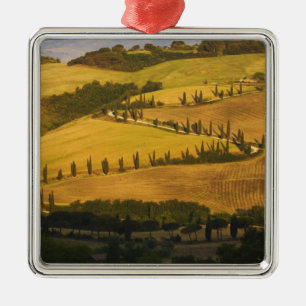 Ornamento De Metal Itália, Toscana, Estrada ZigZag na Toscana.
