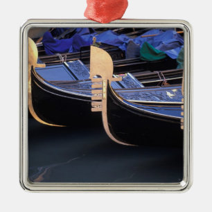 Ornamento De Metal Itália, Veneto, Veneza. Fila de Gondolas.