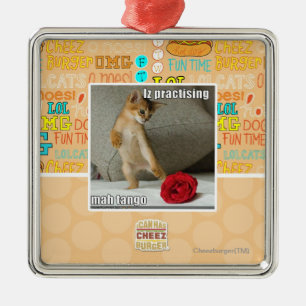 Ornamento De Metal Iz que pratica o tango do mah