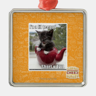 Ornamento De Metal I'z um teepot do lil