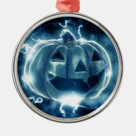 Ornamento De Metal jack-o-lanterna na chuva