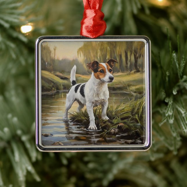 Ornamento De Metal Jack Russell Terrier (Árvore)