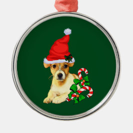 Ornamento De Metal Jack Russell Terrier Natal