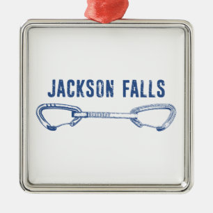 Ornamento De Metal Jackson Falls Illinois Rock Escalando rapidamente
