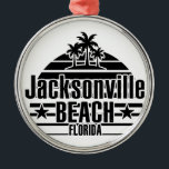 Ornamento De Metal Jacksonville Beach<br><div class="desc">Jacksonville Beach</div>