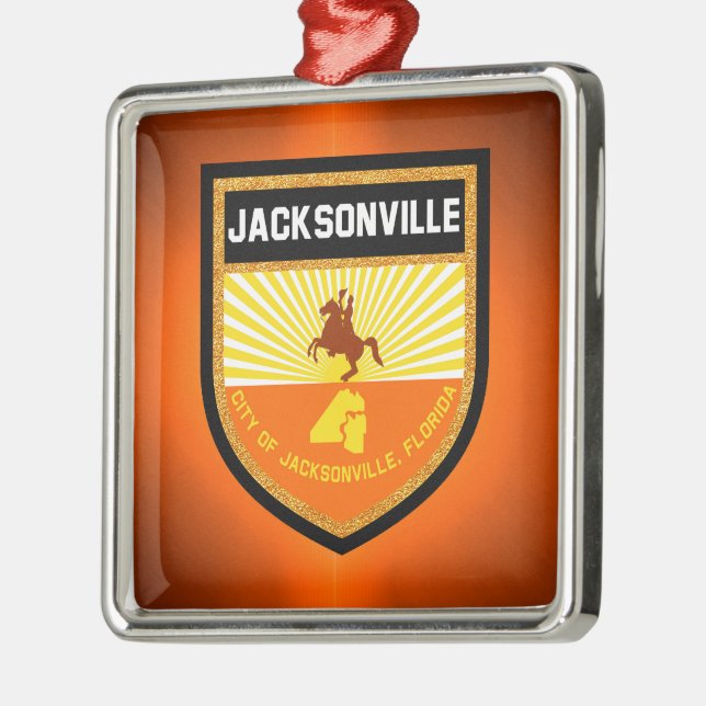 Ornamento De Metal Jacksonville Flag (Esquerda)