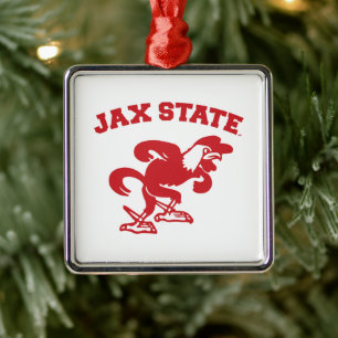 Ornamento De Metal Jacksonville State University JAX State Gamecocks