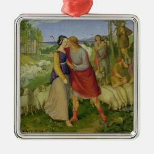 Ornamento De Metal Jacob encontra Rachel, 1827