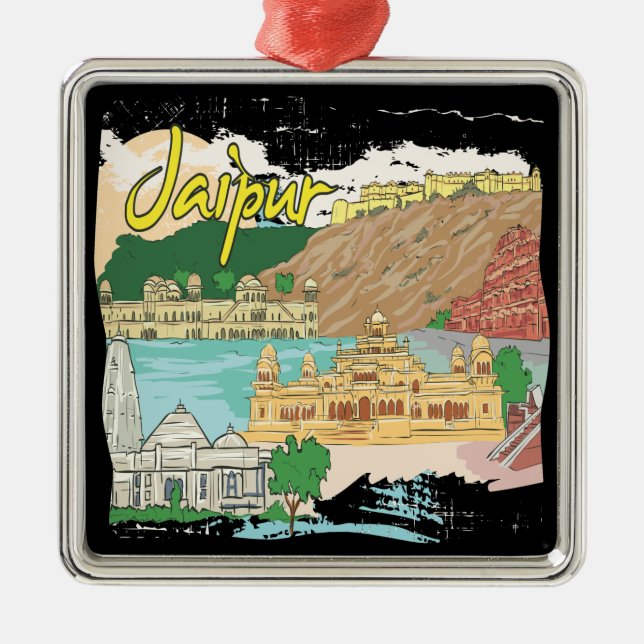 Ornamento De Metal Jaipur (Frente)