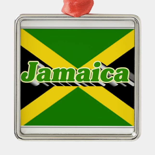 Ornamento De Metal Jamaica (Frente)