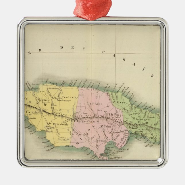 Ornamento De Metal Jamaica 2 (Frente)