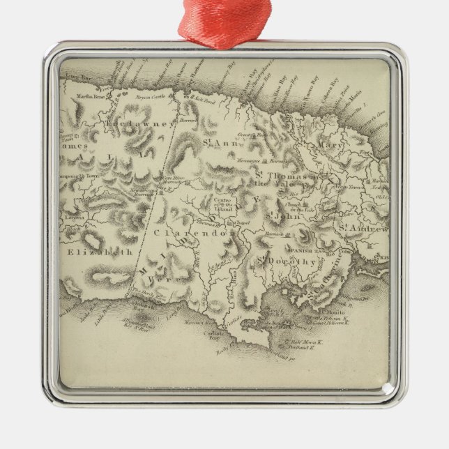 Ornamento De Metal Jamaica 3 (Frente)