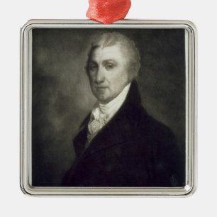 Ornamento De Metal James Monroe, 5a Presidente dos Estados Unidos o