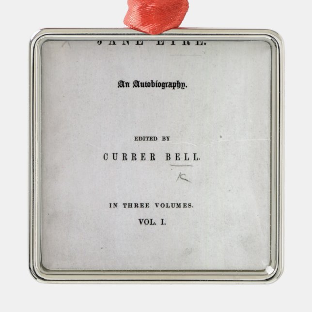 Ornamento De Metal Jane Eyre (Frente)