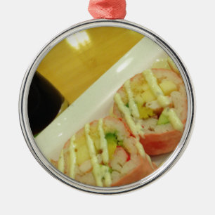 Ornamento De Metal Jantar Sushi Arroz De Peixe Dieta Saudável