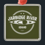 Ornamento De Metal Jarbidge River Idaho Kayaking<br><div class="desc">O rio Jarbidge é originário de duas garfos principais nas montanhas do Jarbidge e flui através de basalto e riolitos no alto planalto do deserto de Owyhee antes de se juntar à garfo oeste do rio Bruneau para formar o rio Bruneau cerca de 24 milhas ao norte da fronteira com...</div>
