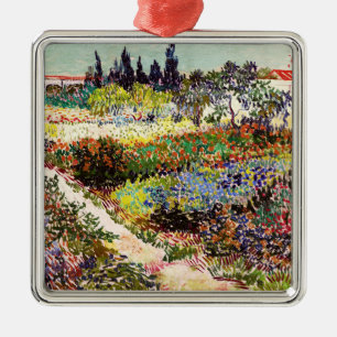 Ornamento De Metal Jardim De Flores Van Gogh Em Arles Floral Fine Art