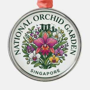 Ornamento De Metal Jardim Nacional de Orquídeas Singapura Singapura
