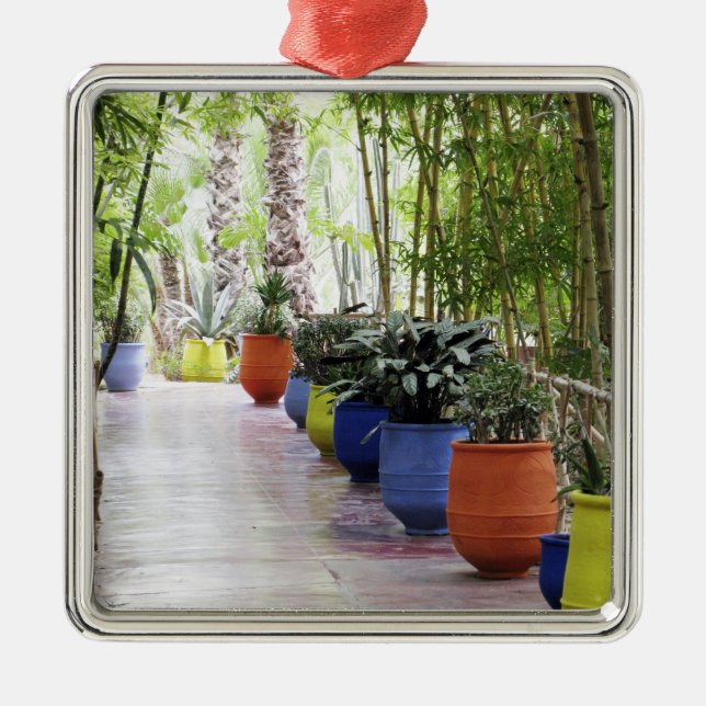 Ornamento De Metal Jardin Majorelle, Majorelle Garden, agora um públi (Frente)