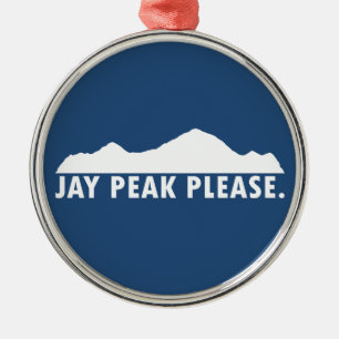 Ornamento De Metal Jay Peak Vermont Por favor