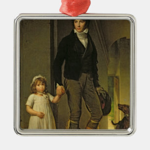 Ornamento De Metal Jean-Baptiste Isabey e sua filha