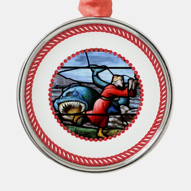Ornamento De Metal Jesse Tree Jonah Ornament #1 (Frente)