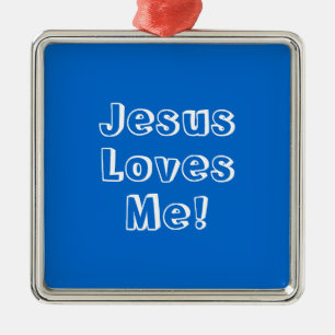 Ornamento De Metal Jesus, Amores, Eu!