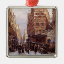 Jewish Quarter em Amsterdã (Vintage City Scene)