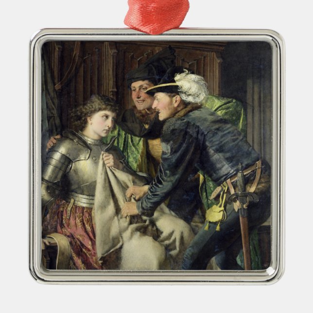 Ornamento De Metal Joana do arco insultado na prisão, 1866 (Frente)