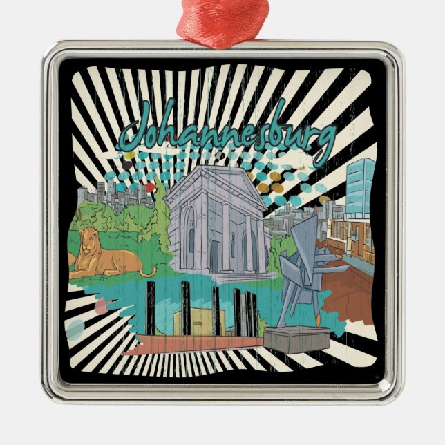 Ornamento De Metal Joanesburgo (Frente)