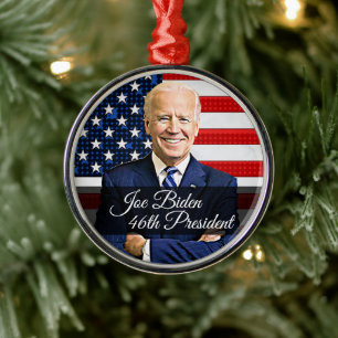 Ornamento De Metal Joe Biden 46.º Presidente Keepsasasair Souvenir 20