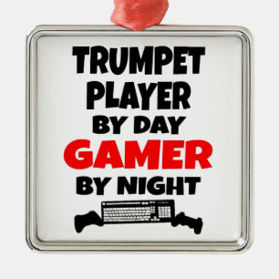 Ornamento De Metal Jogador de Trompete Jogador