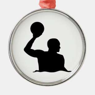 Ornamento De Metal Jogador do pólo aquático