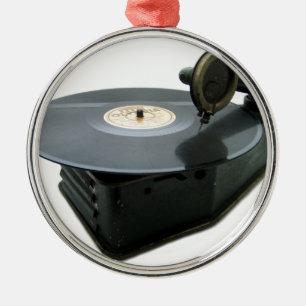 Ornamento De Metal Jogador gravado do vintage