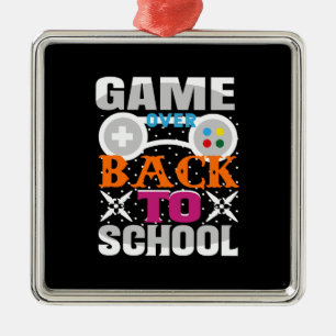Ornamento De Metal Jogo De Volta À Escola