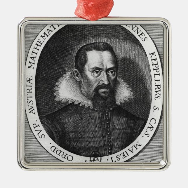 Ornamento De Metal Johannes Kepler 1590 (Frente)