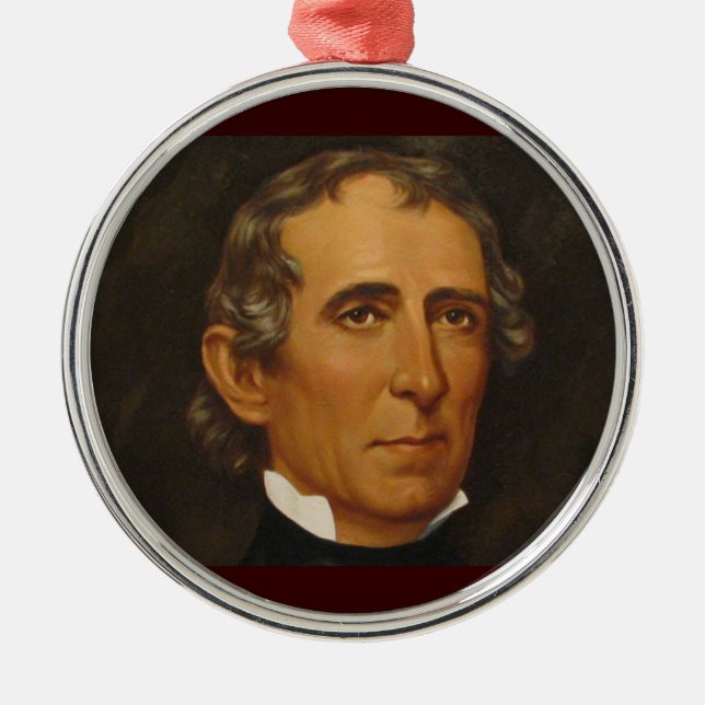 Ornamento De Metal John Tyler 10 (Frente)