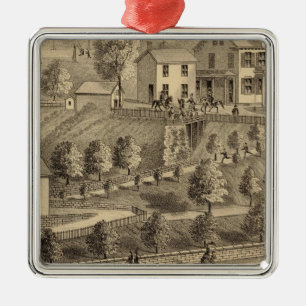 Ornamento De Metal John uma madeira e um filho, porto de carvão e