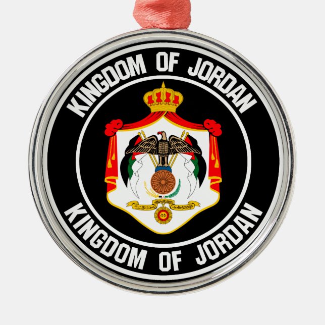 Ornamento De Metal Jordan Round Emblem (Frente)