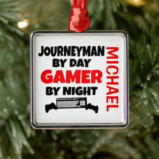 Ornamento De Metal Jornalista Adora Jogar Videos games