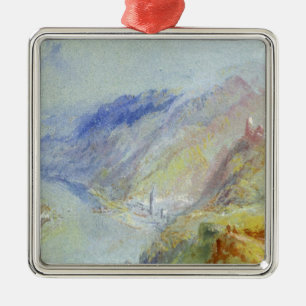 Ornamento De Metal Joseph Mallord William Turner   o castelo de Trau