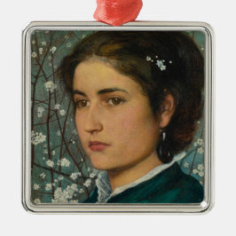 Ornamento De Metal Jovem Beleza (Mulher Elegante) (Retrato feminino)