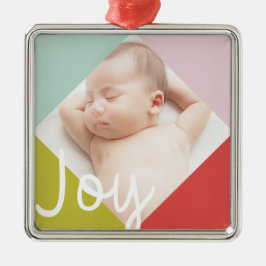 Ornamento De Metal Joy do bloco de cores