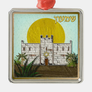 Ornamento De Metal Judaica 12 Tribos de Israel Simeão
