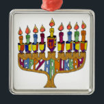 Ornamento De Metal Judaica Happy Hanukkah Dreidel Menorah<br><div class="desc">Você está vendo The Lee Hiller Designs Collection of Home and Office Decor,  Roupa,  Gifts and Coleções. As Designs incluem Lee Hiller Photoographic e Mixed Media Digital Art Collection. Você pode ver sua fotografia da Nature em http://HikeOurPlanet.com/ e seguir seu blog de caminhada no Hot Primavera National Park.</div>
