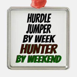 Ornamento De Metal Jumper Caçando Hurdle